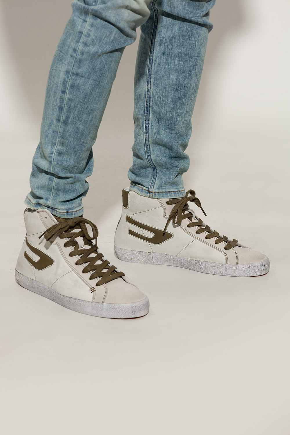 White 'S-LEROJI MID' high-top sneakers Diesel - Vitkac HK